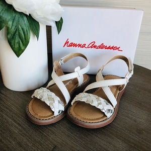 Hanna Andersson White Strappy Sandal
